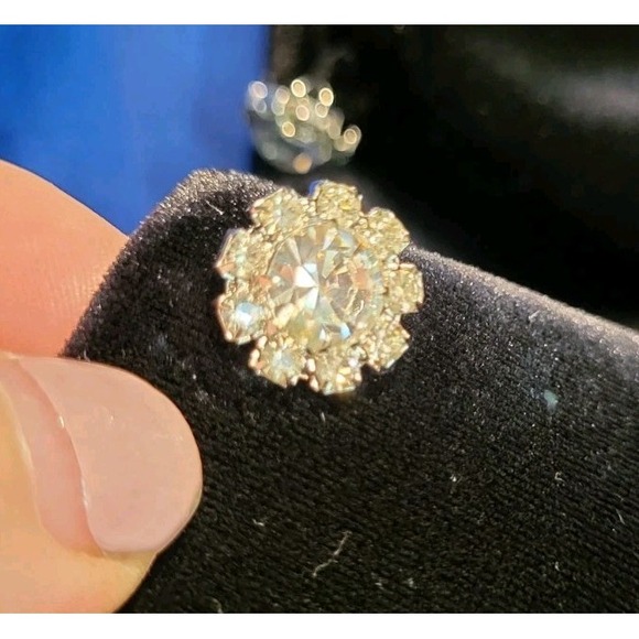 Black Velvet 3 Rhinestone Button Blazer Bows Pockets Sz 12 Whimsygoth - Picture 7 of 11